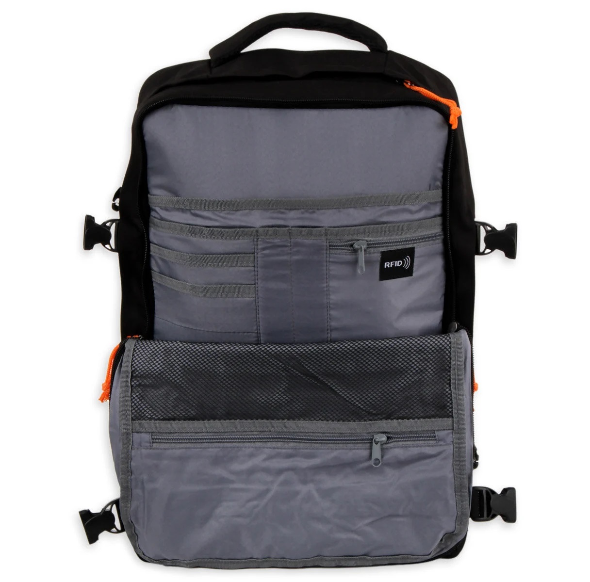 Plecak duży kabinowy Moorhead czarny - obrazek 9