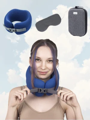 Poduszka podróżna Easy Nap L niebieska